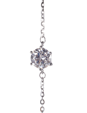 1-carat Moissanite Bracelet with Six-Prong Setting