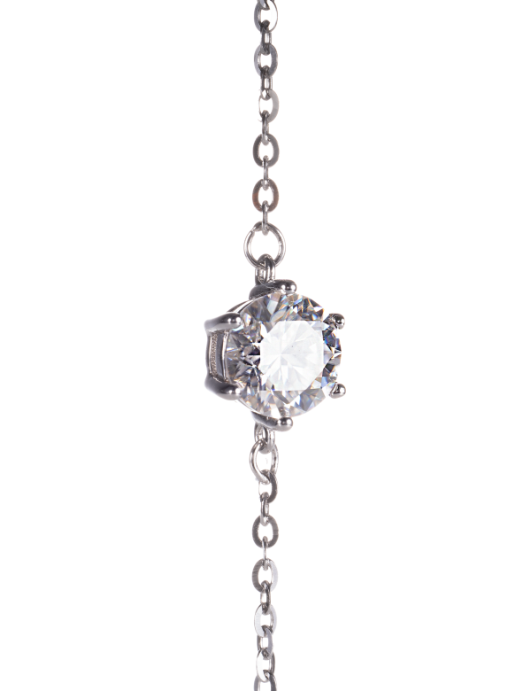 Moissanite Bracelet: Six-Prong 1-Carat
