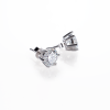 S925 2 Carat Moissanite Six-Prong Earrings
