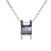 Moissanite Necklace: Solitaire Pendant