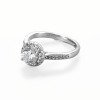 1 Carat Moissanite Star Halo Ring
