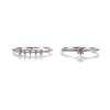 Moissanite Rings: Stackable S925 Silver Set
