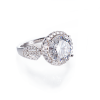 5 Carat Regal  Moissanite Halo Ring
