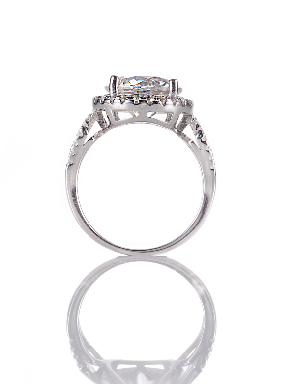 5 Carat Regal  Moissanite Halo Ring