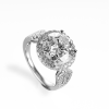 5 Carat Regal  Moissanite Halo Ring