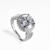 5 Carat Regal  Moissanite Halo Ring