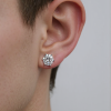 S925 1 Carat Moissanite Six-Prong Earrings