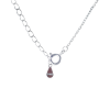 Moissanite Pendant Necklace in Gleaming Square Design