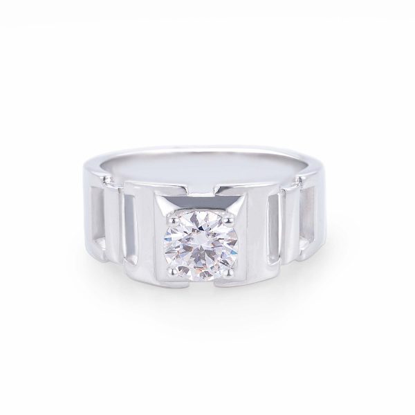 主1 1 carat Chain Hollow Moissanite Men's Ring