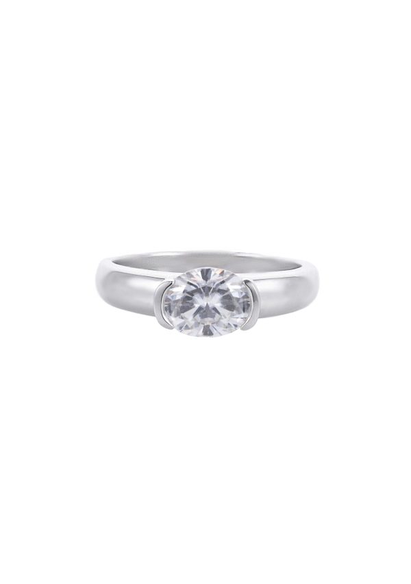 主1 1.5ct Moissanite Solitaire S925 Ring