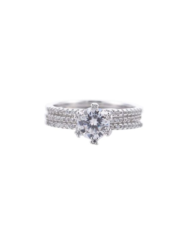主1 1ct 3-Way Stackable Moissanite Ring