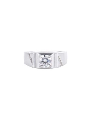 2ct Parallel Moissanite Men’s Ring
