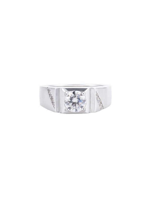 2ct Parallel Moissanite Men’s Ring
