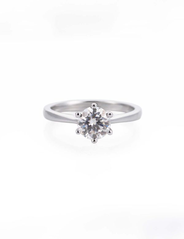 主1 Six-Prong Classic Solitaire Ring
