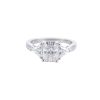 3ct Radiant Moissanite Three-Stone Ring