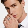 1 carat Chain Hollow Moissanite Men's Ring