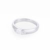 0.5 Carat Marquise Moissanite Silver Ring