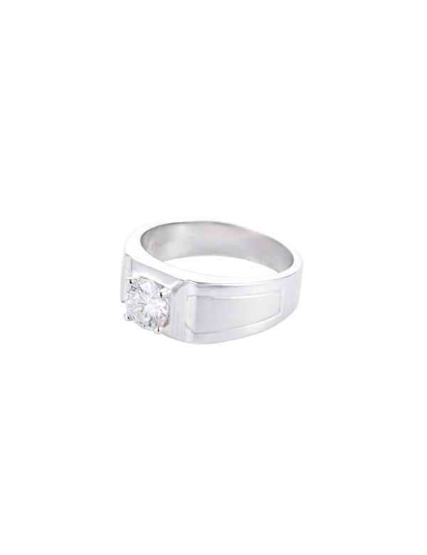 细节图1 1ct Pyramid Matte Men’s Moissanite Ring