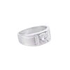 1ct Pyramid Matte Men’s Moissanite Ring