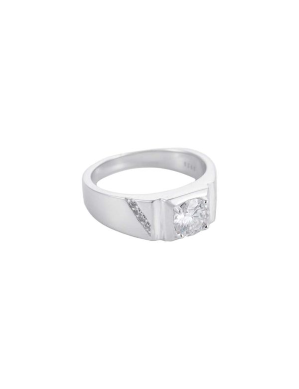 2ct Parallel Moissanite Men’s Ring