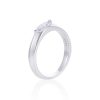 0.5 Carat Marquise Moissanite Silver Ring
