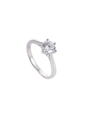Six-Prong Classic Solitaire Ring