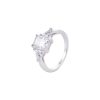 3ct Radiant Moissanite Three-Stone Ring