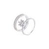 1ct 3-Way Stackable Moissanite Ring