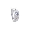 2ct Parallel Moissanite Men’s Ring